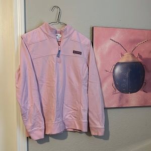 Vineyard Vines Pink Polo Pull Over Quarter-zip
